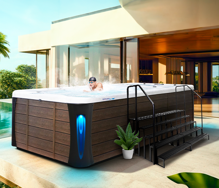 Calspas hot tub being used in a family setting - Dayton