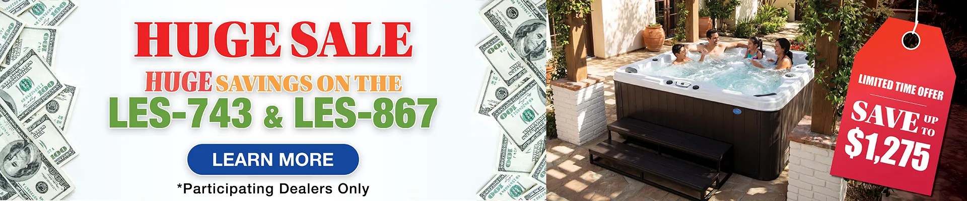 Calspas hot tub being used in a family setting - Dayton